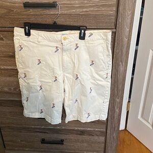 Tommy Bahama Cream Shorts with Embroidered Design